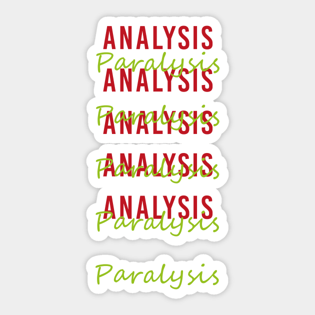 Analysis Paralysis - Board Game Inspired Graphic - Tabletop Gaming Sticker by MeepleDesign